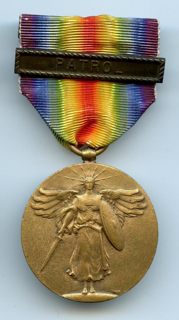 WO1 US Victory Medal met "Patrol" Clasp (Wrap Brooch), Verzamelen, Militaria | Tweede Wereldoorlog, Marine, Lintje, Medaille of Wings