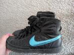 Dames zwarte nike sneakers met metallic blauw maat 39 blazer, Zwart, Nike, Ophalen of Verzenden, Sneakers of Gympen