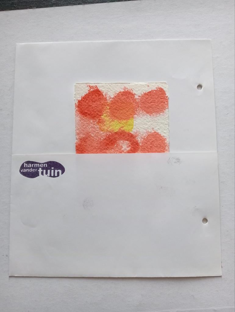 Harmen van der Tuin aquarel abstract 1998, Ophalen of Verzenden