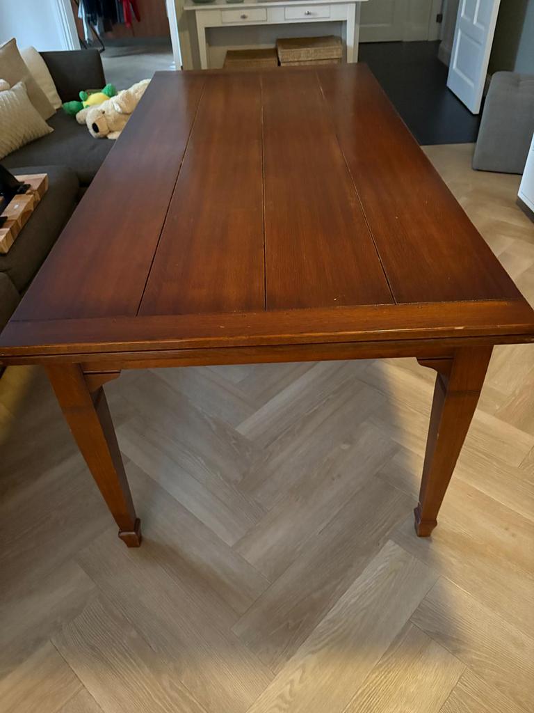 Teak tafel, Ophalen, Gebruikt, Teakhout, 200 cm of meer