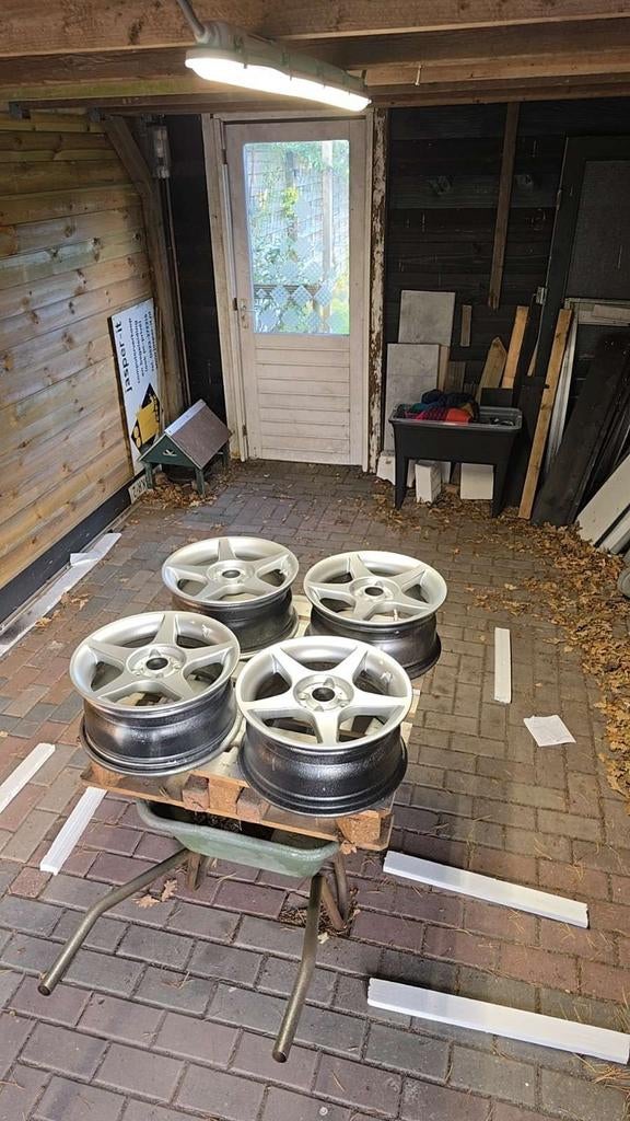 Set van 4 velgen 4x100 15 inch 7J et50, Ophalen of Verzenden