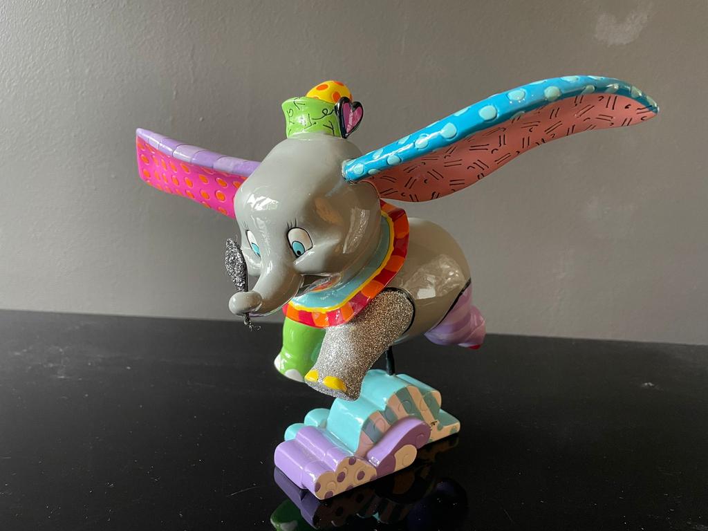Disney Britto Dumbo UNIEK EXEMPLAAR, Ophalen of Verzenden, Bambi of Dumbo, Gebruikt, Beeldje of Figuurtje
