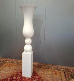 Pracht elegante slanke XXL Vaas hoogglans wit Izgst. Zie oms, Ophalen, Zo goed als nieuw