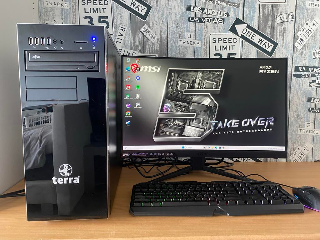 Ryzen 5 3600 computerset, Ophalen, Gebruikt, Gaming, SSD