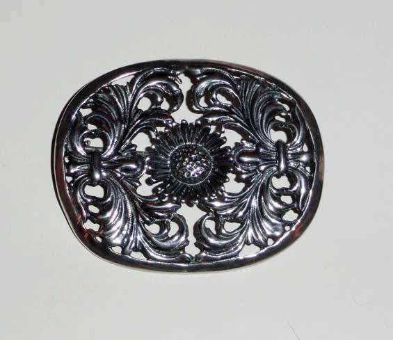 Broche Zonnebloem Filigrain Krullen Zilver Margriet, Sieraden, Tassen en Uiterlijk, Broches, 4 tot 7 cm, Verzenden, Nieuw, Zilver