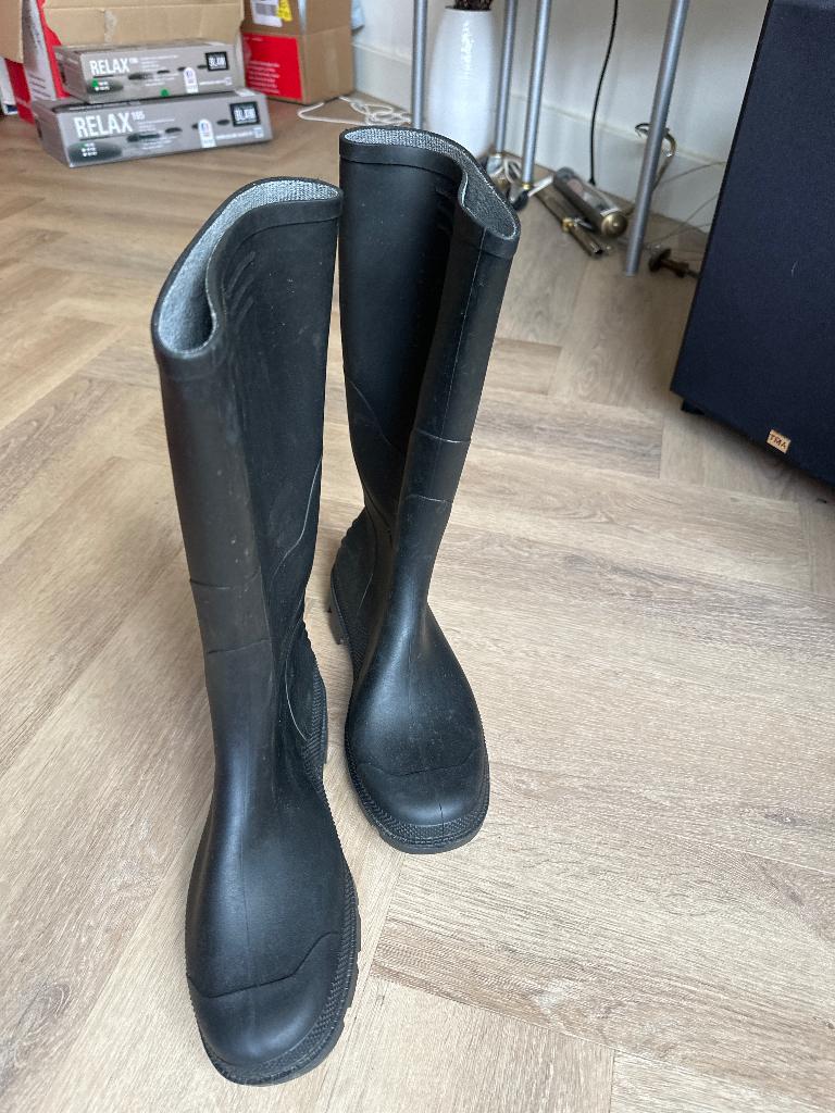 Heren regenlaarzen - maat 46, Zwart, Ophalen of Verzenden, Regenlaarzen, Zo goed als nieuw