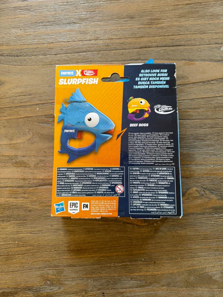 Nerf Super Soaker Fortnite Slurpfish Waterpistool, Ophalen of Verzenden, Zo goed als nieuw