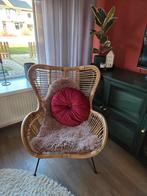 Leuke rotan eggchair van Karwei, Bruin, Riet of Rotan, Ophalen of Verzenden, Zo goed als nieuw