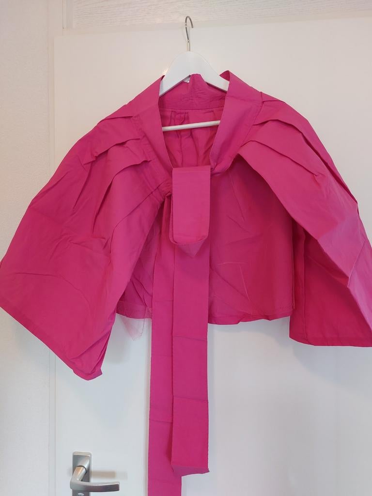 Overrok roze van parachutestof binnenkant tule S M L XL XXL, Ophalen of Verzenden, Maat 46/48 (XL) of groter, Roze, Overige typen