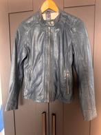 Gipsy blauw lederen Jack maat S, Ophalen of Verzenden, Gedragen, Maat 36 (S), Blauw