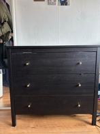 Zwart IKEA ladekastje met gouden knopjes, Huis en Inrichting, Ophalen, Overige materialen, Minder dan 50 cm, Gebruikt