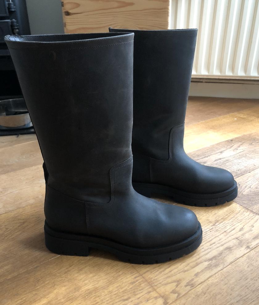 & Other Stories chunky laarzen, biker dark-brown 37, Bruin, Lage of Enkellaarzen, & Other Stories, Ophalen of Verzenden