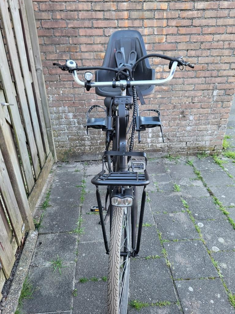 Elektrische fiets met kinderzitje en voordrager, Overige merken, Gebruikt, Ophalen of Verzenden, 51 tot 55 cm