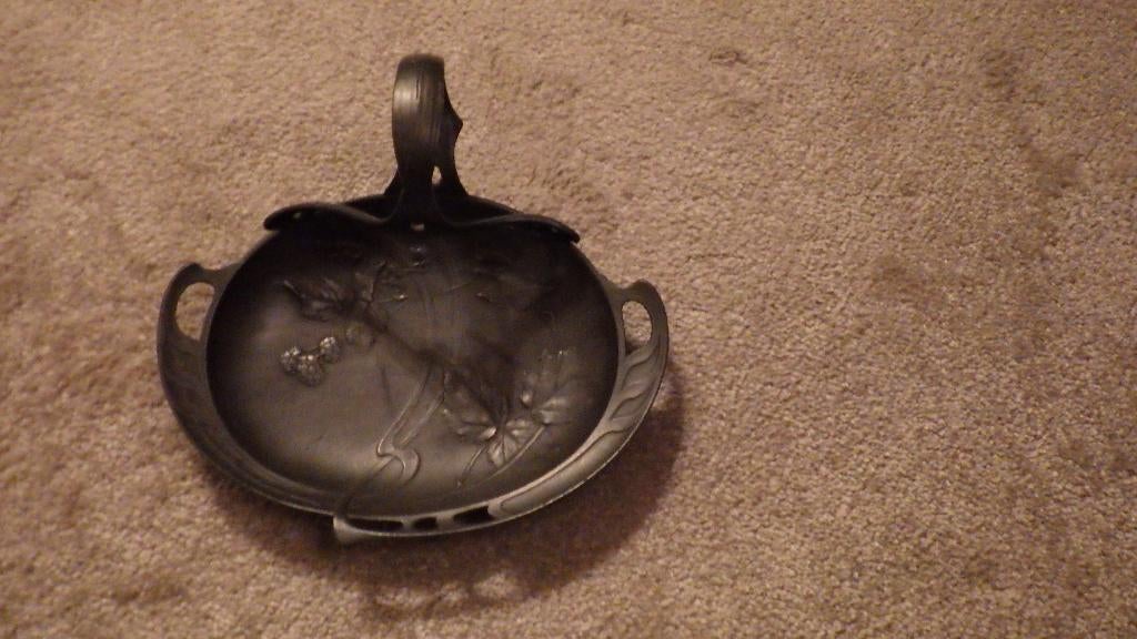 Art Nouveau Tinnen schaal, Antiek en Kunst, Antiek | Tin, Ophalen of Verzenden