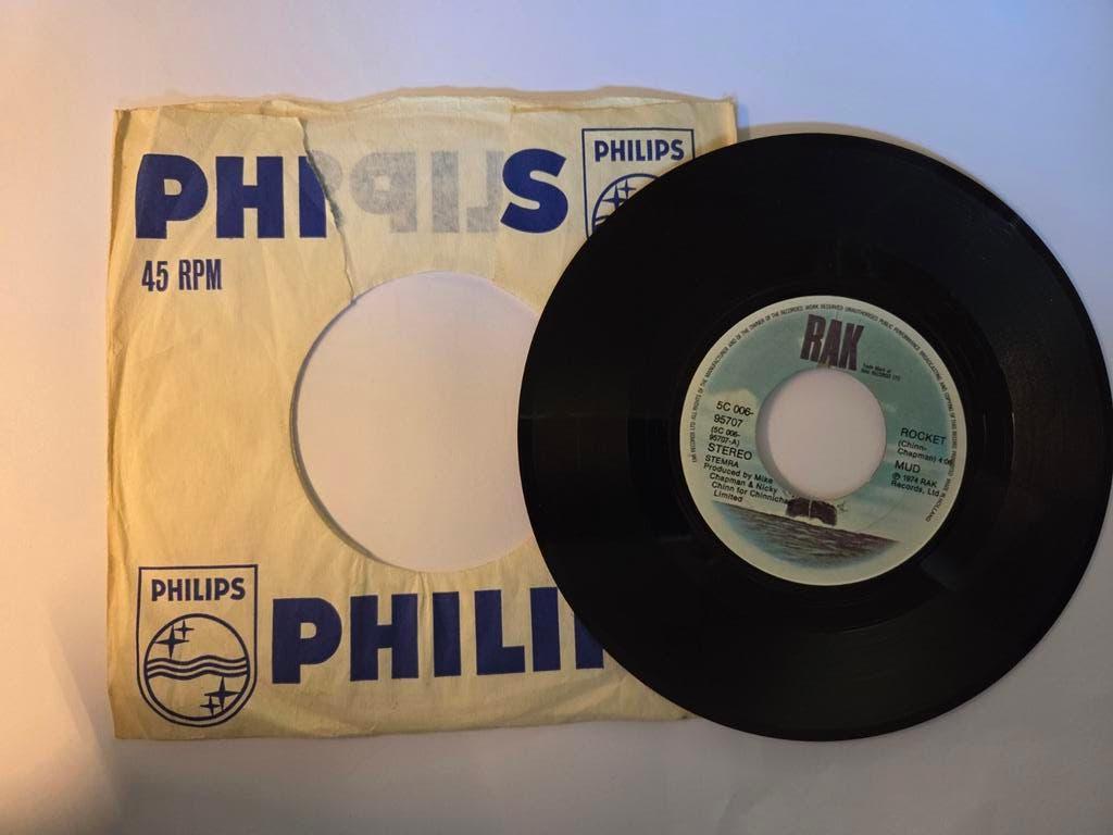 Mud - Rocket, Cd's en Dvd's, Vinyl Singles, Ophalen of Verzenden, Gebruikt, 7 inch, Single