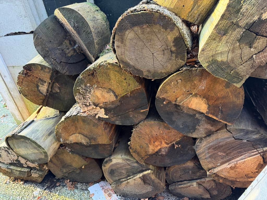 Haardhout stammetjes, Tuin en Terras, Haardhout, 3 tot 6 m³, Ophalen