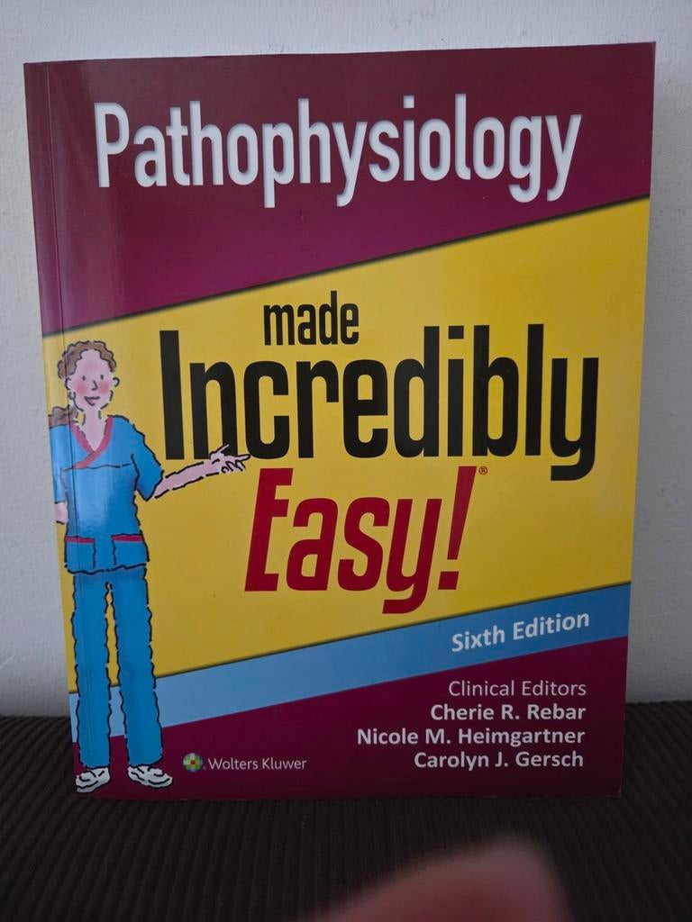 Nieuw!Pathophysiology Made Incredibly Easy! (Sixth Edition), Cherie R. Rebar, Nieuw, Beta, HBO