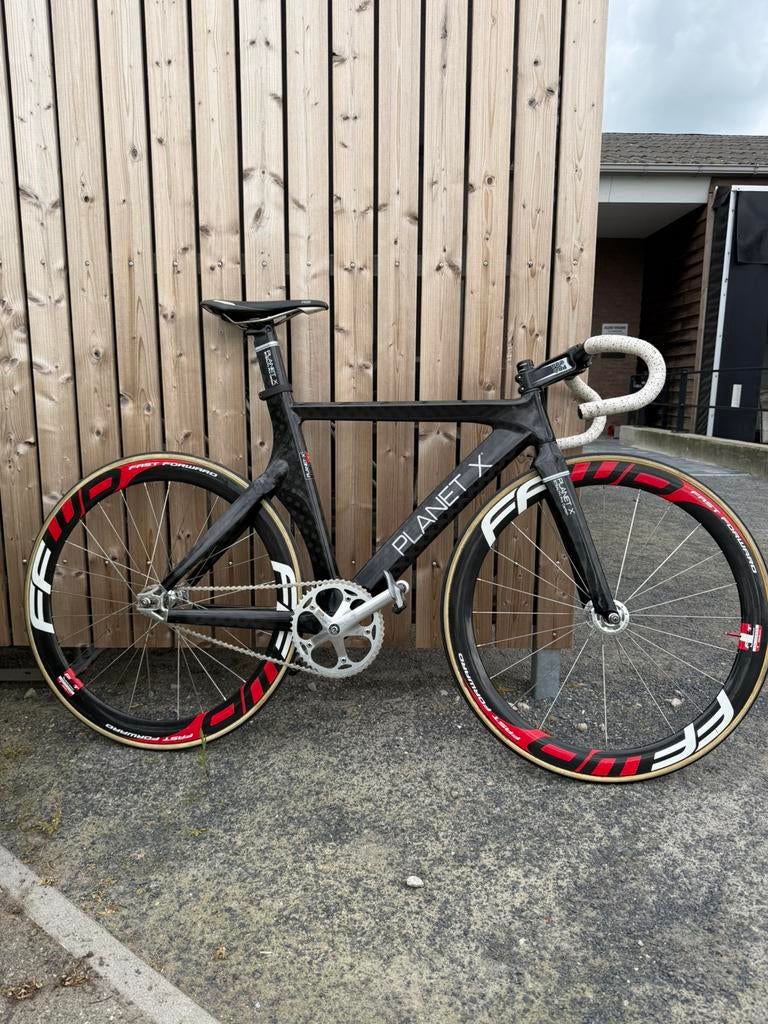COMPLETE baanfiets PlanetX-FFWD, Fietsen en Brommers, Minder dan 10 versnellingen, Carbon, 49 tot 53 cm, Zo goed als nieuw