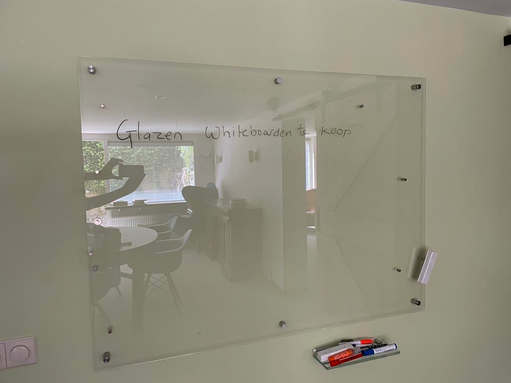Glazen Whiteboard Premium - Diverse Afmetingen, Ophalen, Zo goed als nieuw, Overige typen