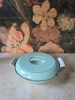 Mintgroen DRU emaille serveerschaal, Antiek en Kunst, Antiek | Emaille, Ophalen of Verzenden