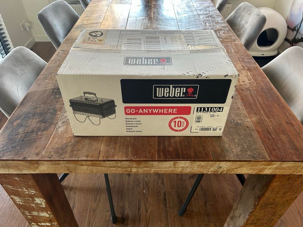 Weber Go-Anywhere BBQ - Draagbare Houtskoolbarbecue, Ophalen of Verzenden, Nieuw