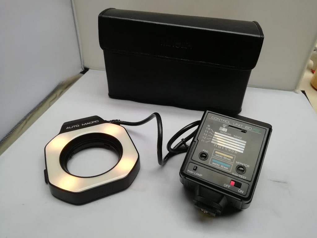 Minolta Auto Macro Flash Set Control Unit 80 PX, Ophalen of Verzenden, Gebruikt, Overige merken