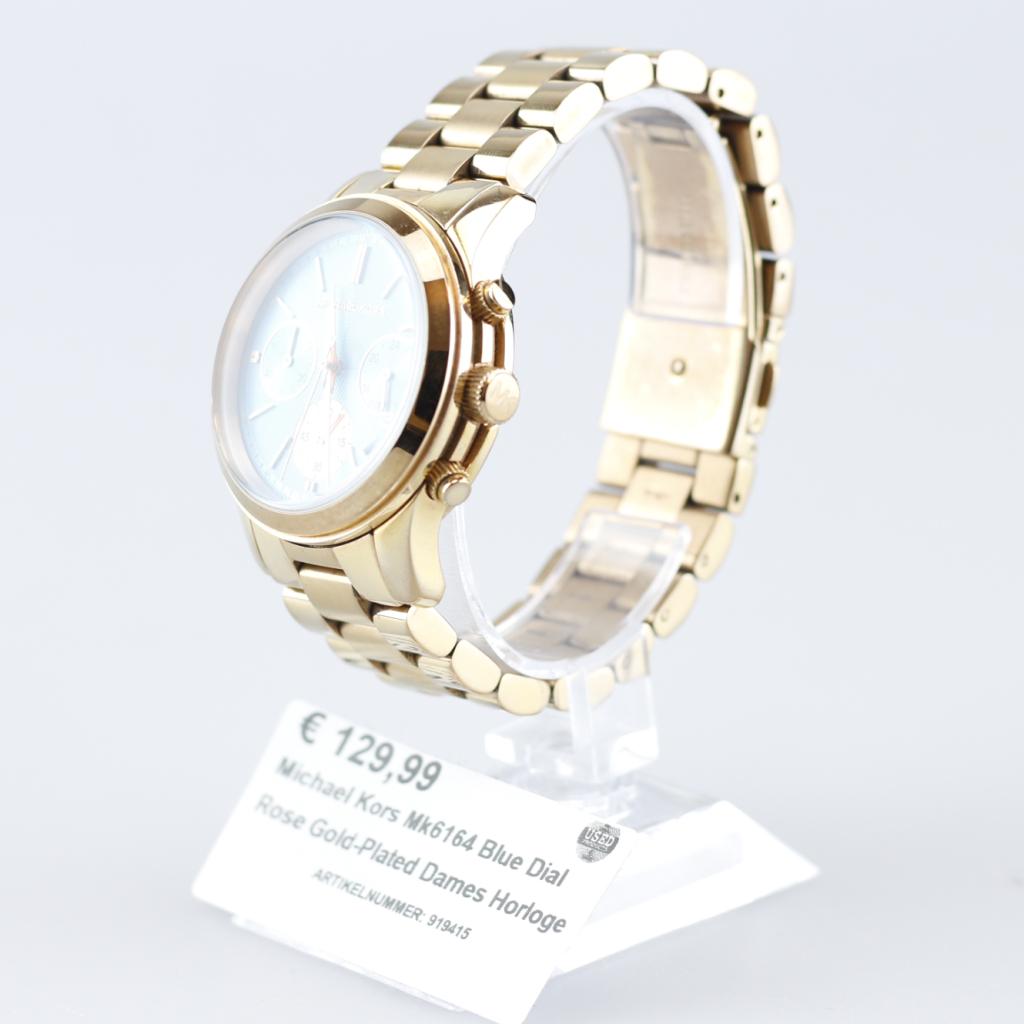 Michael Kors Mk6164 Blue Dial Rose Gold-Plated Dames Horloge, Michael Kors, Zo goed als nieuw, Support@michaelkors.com, 11 West 42nd Street
New York, NY 10036
United States