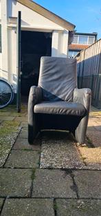 5 zwarte leren bureaustoelen met wielen - gratis Zevenaar, Gebruikt, Zwart, Leer, Ophalen of Verzenden