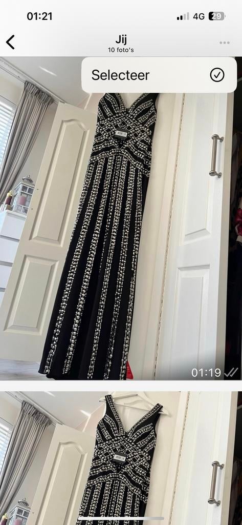 Prachtige Galajurk - Maten 36 en 38, Kleding | Dames, Gelegenheidskleding, Galajurk, Zwart, Nieuw, Ophalen of Verzenden