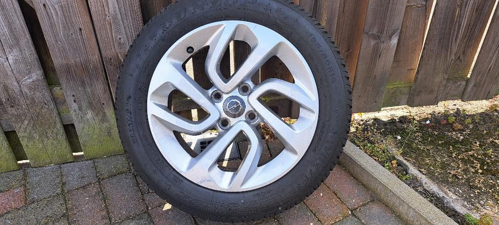 4 zgan winterbanden op orginele opel crosland x velg., Auto-onderdelen, Banden en Velgen, Ophalen, 16 inch, Banden en Velgen, Winterbanden
