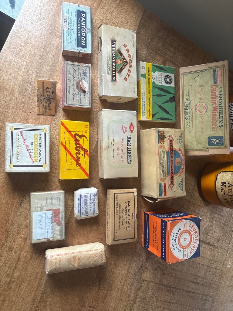 Diverse oude apothekers spullen, Antiek en Kunst, Ophalen