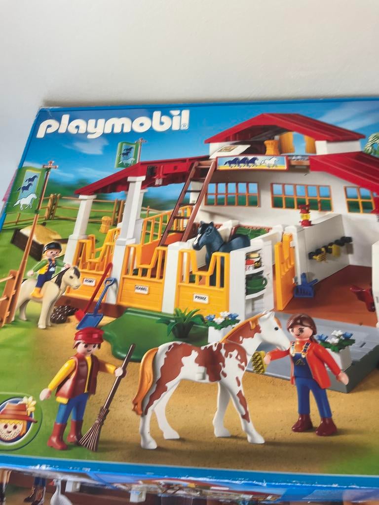 Playmobil Paardenstal - Complete set, Ophalen of Verzenden, Zo goed als nieuw, Complete set