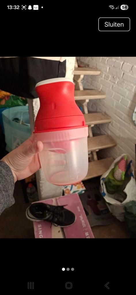Tupperware citruspers - Handige keukenhulp, Ophalen of Verzenden, Gebruikt, Rood, Overige typen