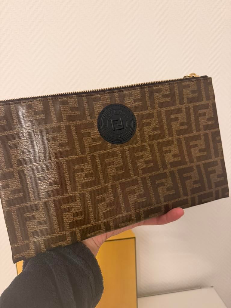 Fendi pouch fabric calf, Verzenden, Nieuw