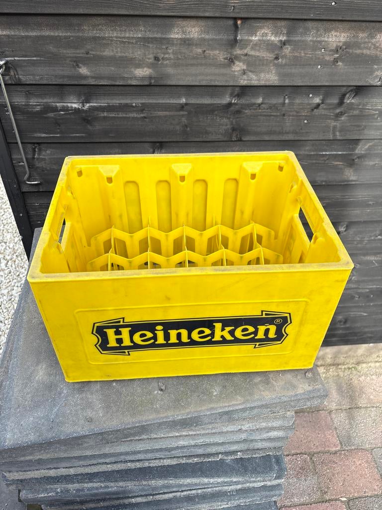 Zeldzaam Geel Heineken Krat - Collector's Item, Ophalen, Gebruikt, Overige typen, Heineken
