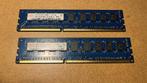 2x 1GB DDR3 RAM PC3-8500E 1066MH, Computers en Software, RAM geheugen, Gebruikt, DDR3, Ophalen of Verzenden, Desktop