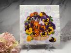 Knutsel servetten viooltjes in mand decoupage nr HM144, Ophalen of Verzenden, Nieuw, Materiaal