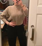 Cropped Sweater Maat S, Verzenden, Beige, Zo goed als nieuw, Lange mouw