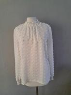 Créme blouse met nopjes Bien Bleu, Maat 38/40 (M), Wit, Ophalen of Verzenden, Zo goed als nieuw