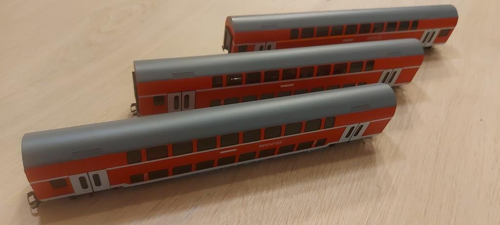 Märklin DB RegioBahn dubbeldekkerrijtuigen artnr 43685, Wisselstroom, Wagon, Ophalen of Verzenden, Zo goed als nieuw