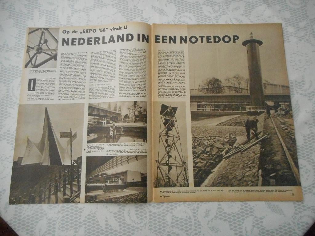 Brussel. Expo '58. Nederland in notedop. 1958., Verzamelen, Ophalen of Verzenden, 1940 tot 1960, Nederland, Knipsel(s)