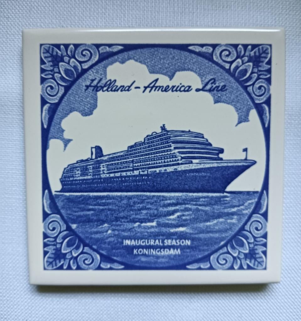 Holland America Line tegeltje, Verzamelen, Ophalen of Verzenden, Nieuw, Porselein, Overige typen