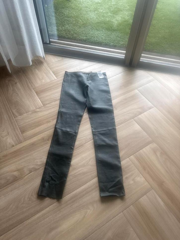 Pauw Amsterdam Leren Broek Nieuw Maat 38/40, Kleding | Dames, Broeken en Pantalons, Nieuw, Maat 38/40 (M), Groen, Lang, Ophalen of Verzenden