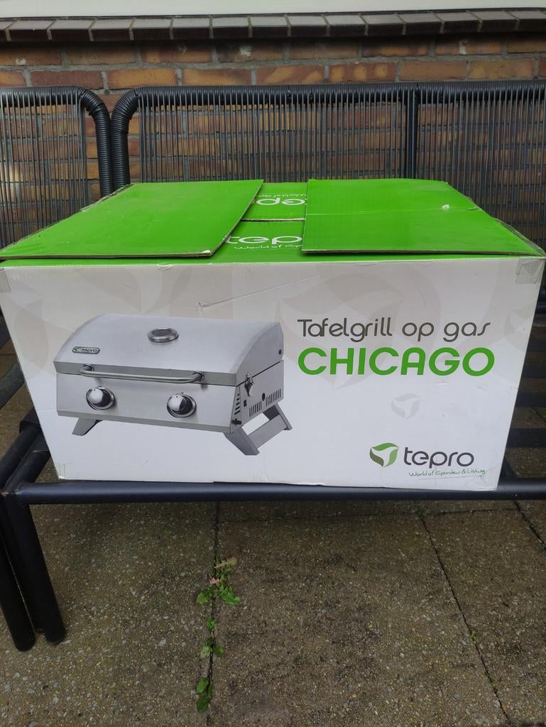 Nieuwe Tepro Chicago Tafelgrill op gas - Ongebruikt, Ophalen of Verzenden, Nieuw, Tepro