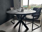 Ronde eetkamertafel, Huis en Inrichting, Tafels | Eettafels, Ophalen, Zo goed als nieuw, Rond, 100 tot 150 cm