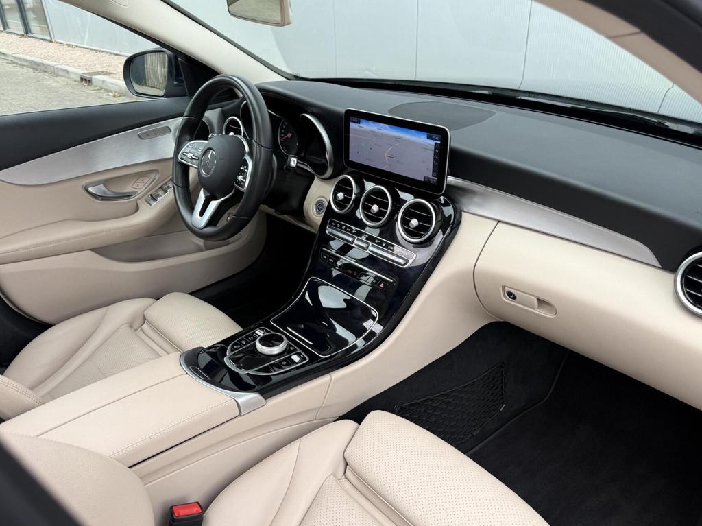 Mercedes C-klasse Estate 300 e Navi Cruise Leer Pano Led 202, Achterwielaandrijving, Met garantie (alle), Hybride Elektrisch/Benzine