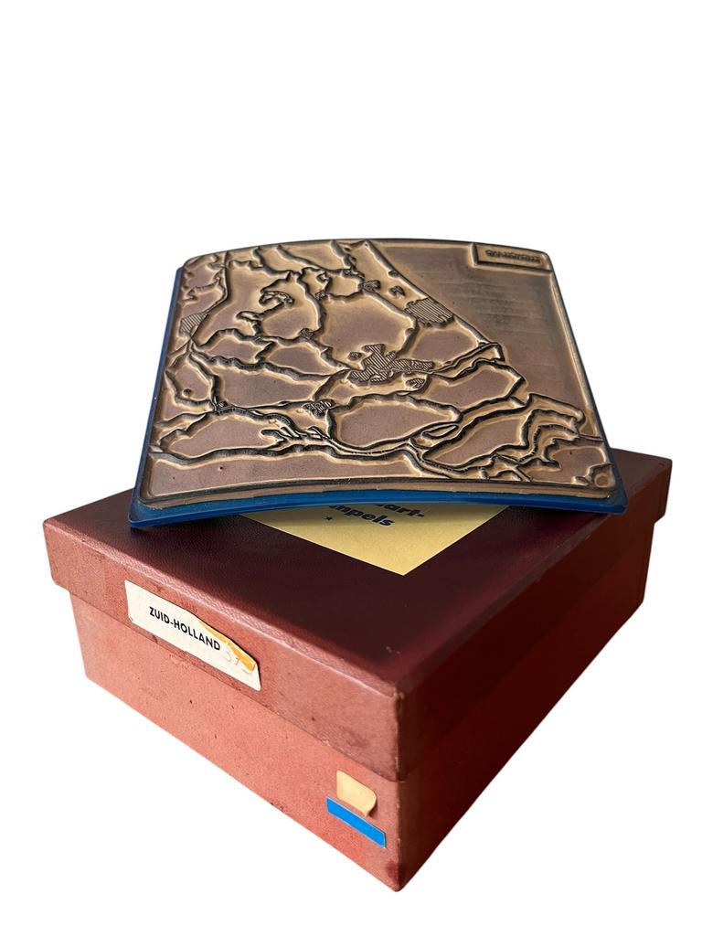 Vintage schoolstempel Zuid-Holland, Antiek en Kunst, Ophalen of Verzenden