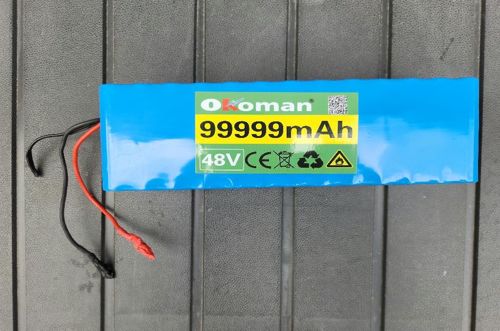 48V 100AH lithium accu Scootmobiel Fatbike fiets, Ophalen of Verzenden, Zo goed als nieuw