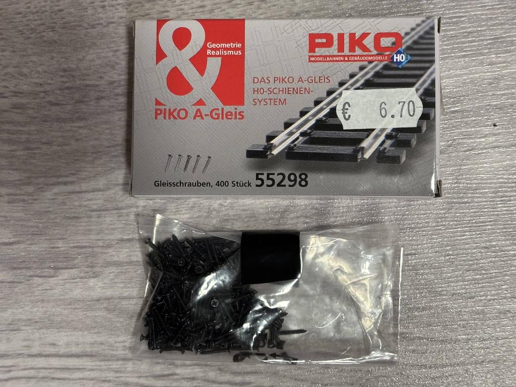 PIKO A-Gleis schroeven – rails bevestiging, Gelijkstroom, Nieuw, Rails, Piko