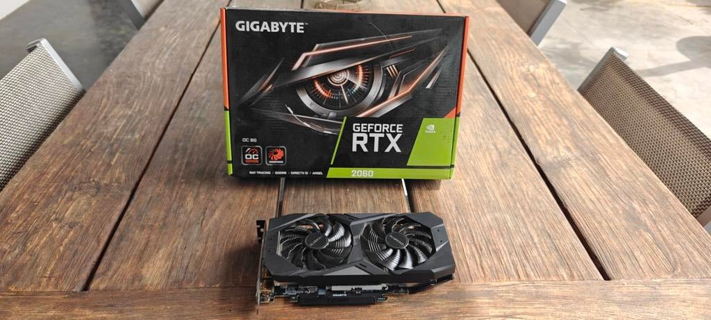 Gigabyte GeForce RTX 2060 OC 6G Videokaart, Computers en Software, Videokaarten, Ophalen, PCI-Express 3, GDDR6, Zo goed als nieuw